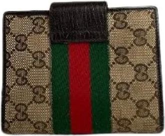 Gucci Pre-owned Wallets, female, Beige, Size: ONE SIZE Pre-owned Leather Wallet