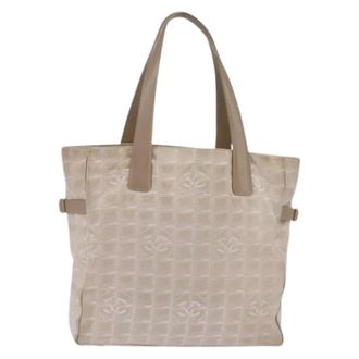 Chanel Bolso Tote Vintage de Nylon Pre-owned - Pre-owned - Mujer - Beige - ONE SIZE