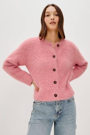 Rails Melo Long Sleeve Cardigan In Pink