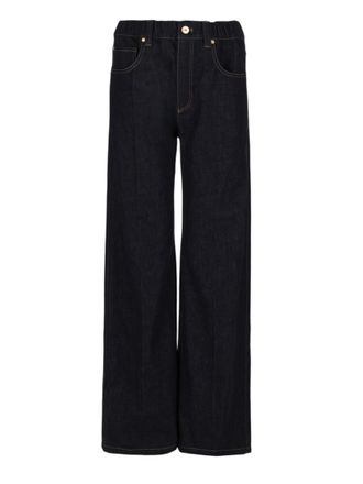 Brunello Cucinelli Blue Straight High Rise Jeans