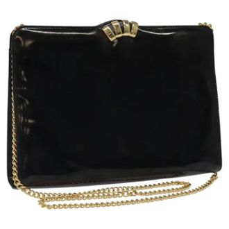 Ferragamo Pre-owned Canvas crossbody-bags - Dames - Pre-owned - Zwart - Maat: ONE Size