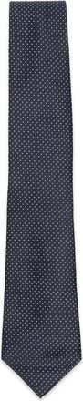 Canali Stropdas met polkadots van keperstof - Heren - Stropdassen - Blauw - ONE Size - Accessoires
