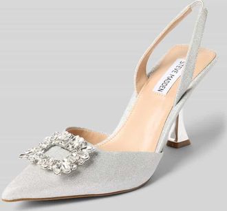 Steve Madden Pumps mit Ziersteinbesatz Modell NEALA in Silber, Gr&ouml;&szlig;e 40