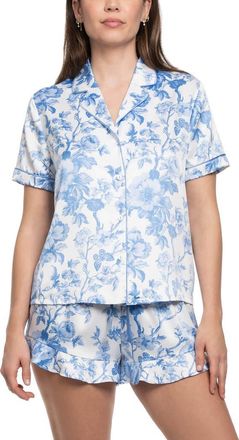 In Bloom by Jonquil Molleigh Satin Short Pajamas in Ivory at Nordstrom, Size X-Large