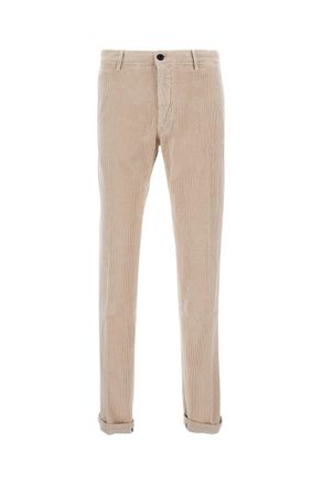 Incotex Beige Corduroy Velvet Tailored Pants
