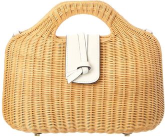 Raf&eacute; New York Gen Wicker Clutch