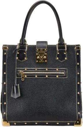 Louis Vuitton Tweedehands leren Louis Vuitton tassen - Dames - Vintage Handtas - Zwart - ONE Size - Leer - Vintage