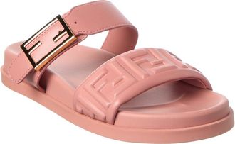 Fendi Fendi Feel Leather & Rubber Sandal