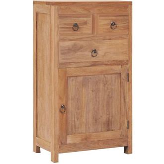 vidaXL vidaXL Credenza 50x30x90 cm in Legno Massello di Teak