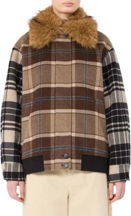 Max Mara Abrigo de Lana Virgen - Jackets - Mujer - Marr&oacute;n - 2XS