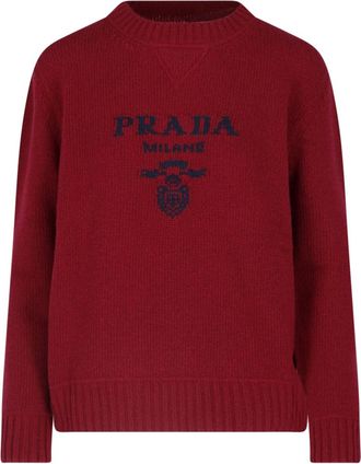 Prada Maglione In Lana Vergine E Cashmere