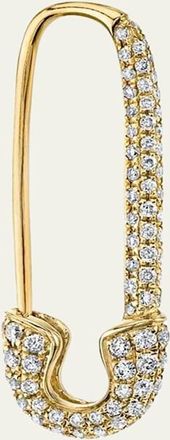 Anita Ko 18k Yellow Gold Diamond Safety Pin Earring, Single