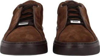 BOSS Garytenn Brown Calf Leather Sneakers