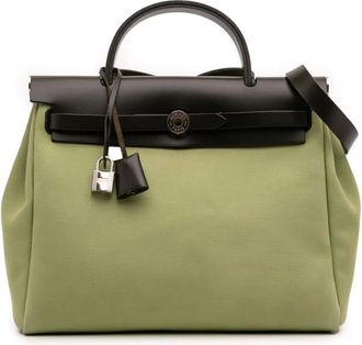 Herm&egrave;s 2019 Toile Herbag Zip 31 tas - Bruin