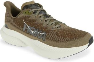 Hoka One One Mach 6 Running Shoe in Antique Olive/truffle Salt at Nordstrom, Size 11.5