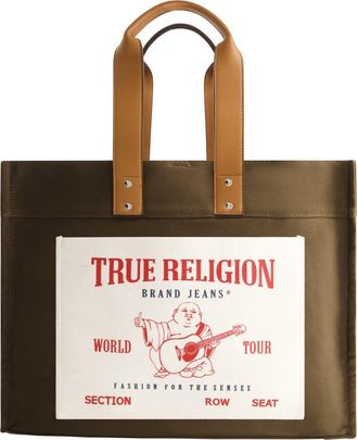 True Religion Twill Tote Bag in Olive at Nordstrom Rack