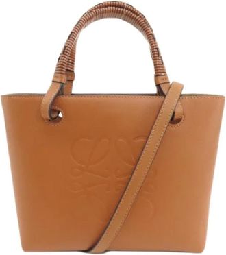Loewe Pre-owned Tote Bags, female, Brown, Size: ONE SIZE Pre-owned Leather totes