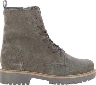 Gabor Veterschoen Enkellaars - Dames - Veterlaarzen - Grijs - 38 EU - Schoenen