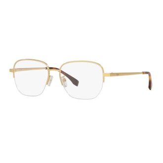 Fendi Square Semi-Rim Eyeglasses - Gold