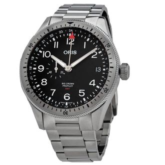 Oris Big Crown ProPilot Timer GMT Automatic Black Dial Mens Watch 01 748 7756 4064-07 8 22 08