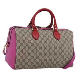 Gucci Pre-owned Vintage Boston Bag - Dames - Pre-owned - Veelkleurig - Maat: ONE Size Leer