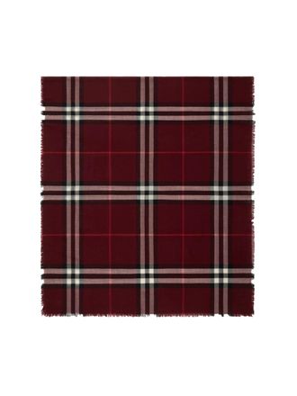 Burberry Womens Scarfs Red Wool
