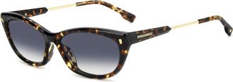 Dsquared2 D2 0209/G/S Zonnebril - Dames - Zonnebrillen - Bruin - 57 MM - Accessoires