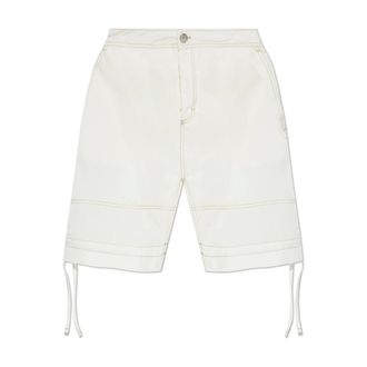 Ami Casual Shorts, male, Beige, Size: XL Shorts With Pockets