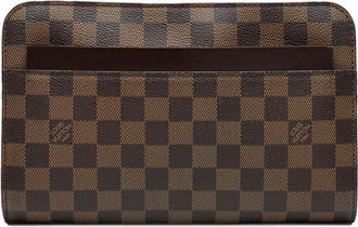 Louis Vuitton Clutch Saint Louis in tela Damier Ebène 2006 - Marrone
