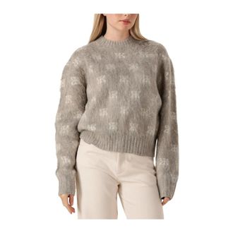 Arma Alyssa Geborstelde Knit - Dames - Truien - Beige - Maat: M Poliester