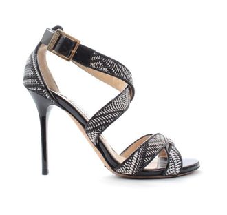 Jimmy Choo London Leather Woven Strappy Sandals Size 36.5