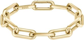 BOSS Gold-tone bracelet with branded link