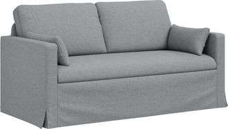 vidaXL Sof&aacute; Gris Claro 158 X 78 X 80 Cm Tela Vidaxl