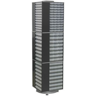 Loops 470 x 470 x 1760mm 320 Drawer Rotating Storage Cabinet -Small Part Picking Boxes