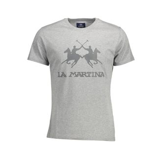 La Martina La Martina Grigio Katoenen Heren T-Shirt