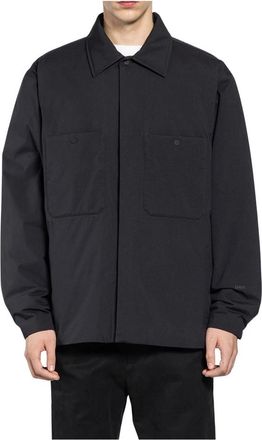 Herno Gewatteerd Nylon Overshirt - Heren - Zomerjassen - Zwart - M - Nylon - Jassen