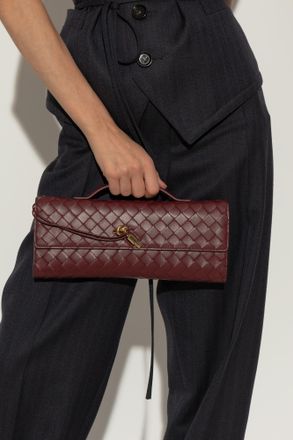 Bottega Veneta Clutch Long Andiamo, Womens, Burgundy