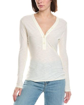 James Perse Jersey Henley Top
