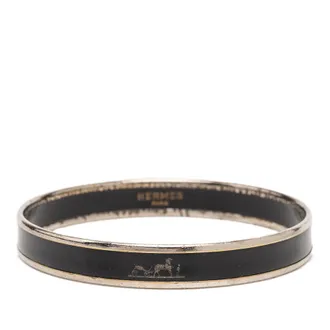 Herm&egrave;s Pre-owned Hermes Narrow Caleche Enamel Bracelet 65 Ladies FL5EHSL0S1FR10A0