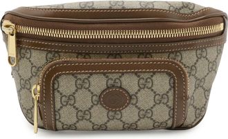 Gucci Beige Brown Leather Sling Bag (Pre-Owned)