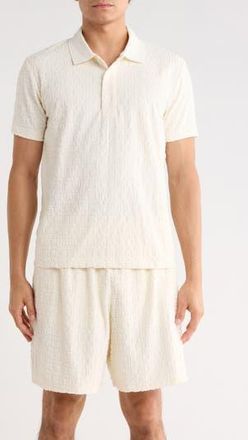 Purple Terry Towel Polo in Off White at Nordstrom Rack, Size X-Small