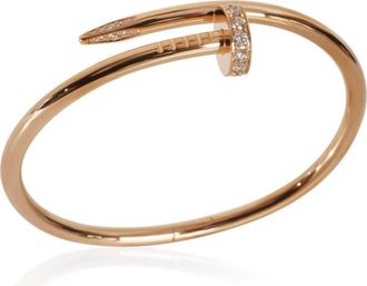 Cartier Pre-Owned Cartier Rose Gold Diamond Juste Un Clou Bracelet