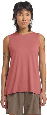 Jack Wolfskin Tanktop JACK WOLFSKIN TRAVEL TOP W, Damen, Gr. L (42/44), rot (mineralrot, heather), Obermaterial: 95% Polyester, 5% sonstige Fasern, Tops Tanktop