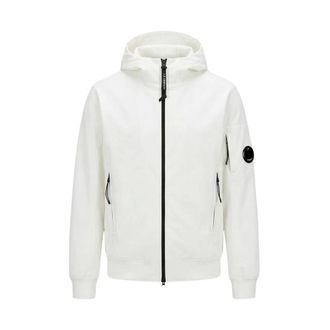 C.P. Company Shell-R Hooded Lens Jacket - male - C.P. Company - Light Jackets - White - XL - Jackets