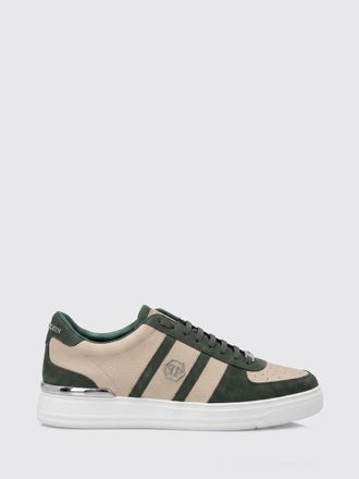 Philipp Plein Sneakers low-top in pelle con logo Hexagon e punta tonda