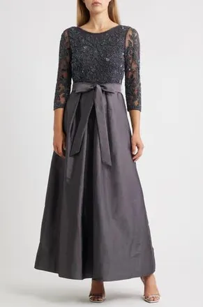 Pisarro Nights Sequin Bodice Gown in Slate 421 at Nordstrom Rack, Size 10