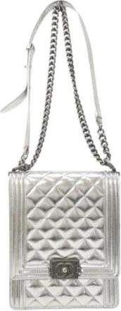 Chanel Pre-owned Shoulder Bag - Dames - Vintage Schoudertas - Grijs - ONE Size - Leer - Vintage