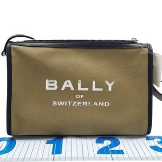 Bally Canvas Handbag Shoulder Bag (Pre-Owned)