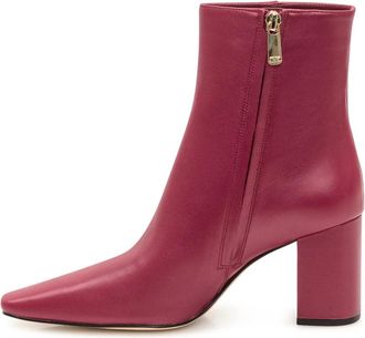Michael Kors Elise Bootie - Dames - Laarzen met Hak - Rood - 40 EU - Leer - Schoenen