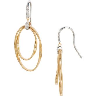 Marco Bicego Marrakech Onde Concentric Coil Drop Earrings in White Gold/Yellow Gold at Nordstrom